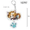 Cute Genshin Impact Acrylic Keychain Yoimiya Kazuha Kamisato Ayaka Rosaria Figures Pendant Keyring Ornament