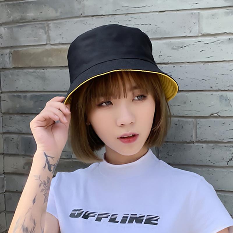 Reversible Fisherman Hat For Men And Women In Summer Korean Version For Students Versatile And Able Sun Protection Hat