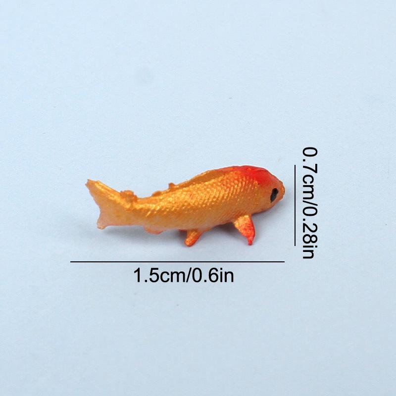 Mini Fish Model Mini Fish Carp Simulation Animal Children'S Toys Diy Decorative Goldfish Figurines Home Decor