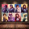 Overwatch Online Game Poster HD Canvas Painting Wall Art Modern Living Room Bedroom Boys Room Dormitory Game Room Cuadros Decor
