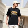 Li-Ning Basketball Print Crew Neck Short Sleeve T-Shirt Men Tops Black AHST595-1