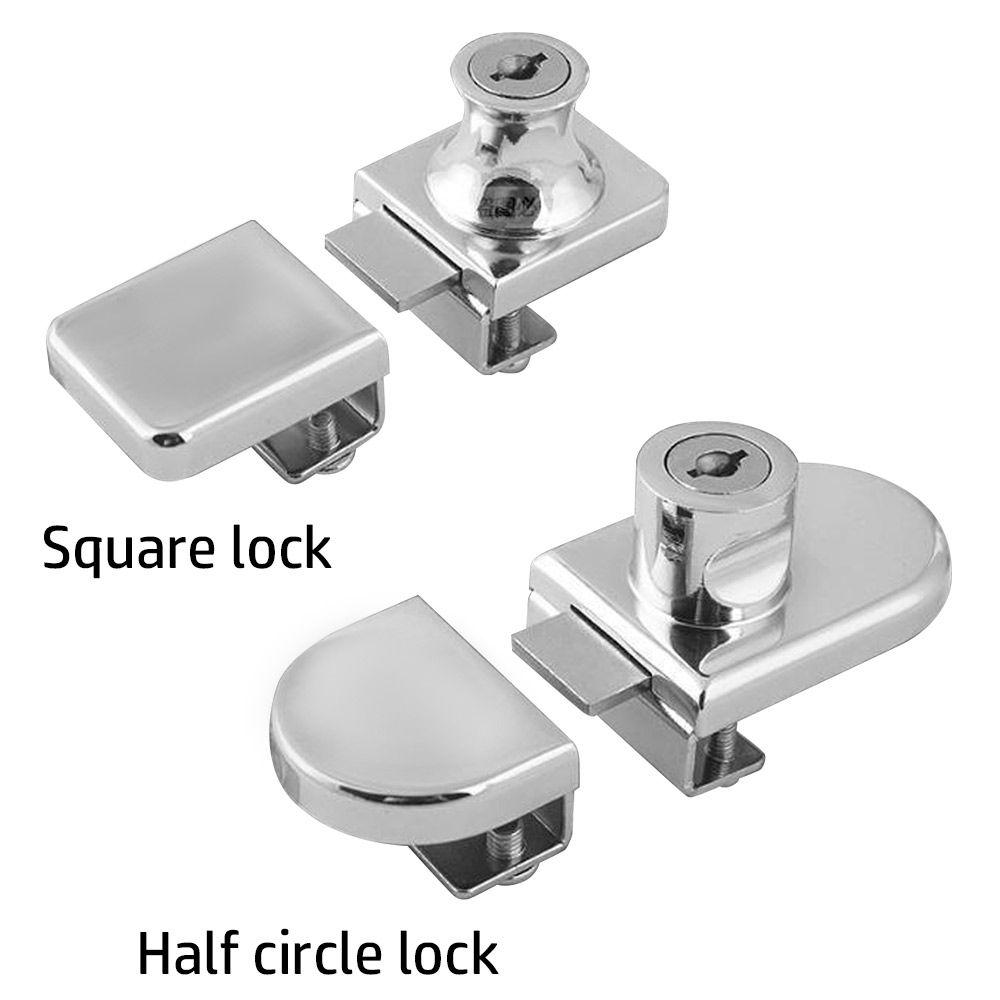 With Key Hardware Accessories Hasp Cabinet Door Locks Window Lock Mall Display Glass Cabinet Lock