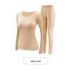 Women's Seamless Long Sleeve Thermal Set with Hyaluronic Acid for Autumn