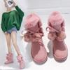 Trendy Warm Women's Boots Suede Winter Fashion Boots Anti Slip Casual Solid Color Comfortable Women's Cotton Shoes Platform
