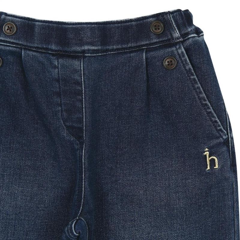 Hazzys Kids Semi Wide Fleece Denim Huw12pd52m Bu