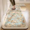 Carpet For Kitchen Floor Mat Pvc Leather Waterproof Non-Slip Foot Mats Oil-Proof Long Rug Spring Flower Home Decoration Rugs