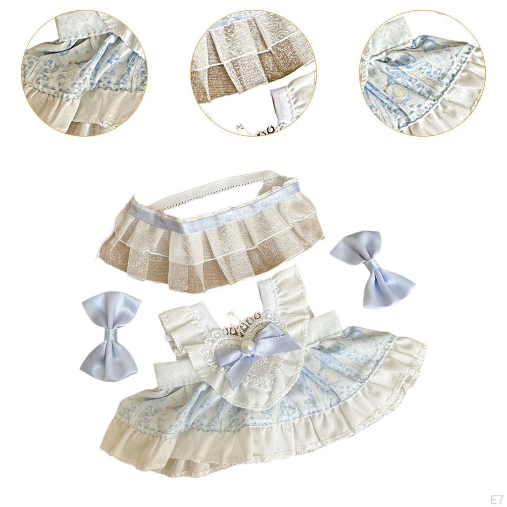 15cm Doll Apparel, Bottoms Collection, Headwear for Girls, Outfit Set, Plush Clothing