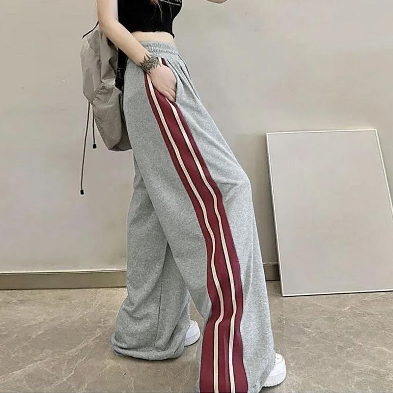 ZANZEA Women Casual Elastic Waist Loose Patchwork Long Pants