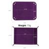 Creative Storage Tray Pu Foldable Storage Box Pu Tray Dice Tray Desktop Storage Box Rolling Folding Game Storage