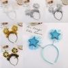 New Year Sequin Hairhoop Glitter Star Hairband Headdress Headwear Women Lady Girl Hair Accessory