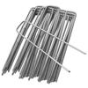 100Pcs Bend-free U-shaped Ground Stake Steel U-type Garden Turf Staples Artificial Grass