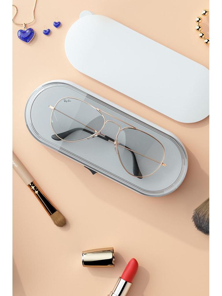 Portable Ultrasonic Cleaner for Eyeglasses, Jewelry & Contact Lenses - High Frequency Automatic Vibration