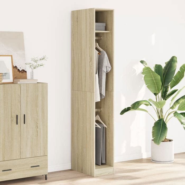 VidaXL Wardrobe Sonoma Oak 30x50x200 Cm Engineered Wood 3307776