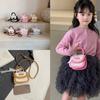 Handbag Knitted Princess Kids Shoulder Bag With Neutral Colors Matching Easy