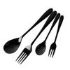 Pearl Metal Cutlery Set Dessert Fork Limited Black Titanium Plated 4 Piece Set BLKP Black [BLKP] Spoon/Fork/Teaspoon/Fruit AZ-5034