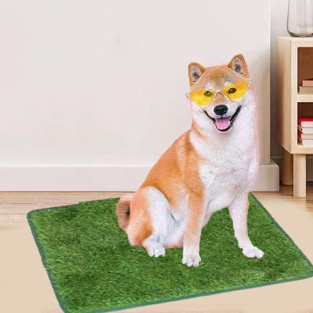 Washable Simulated Lawn Dog Pads Comfortable Pet Lawn Mat Artificial Dog Grass Mat Outdoor