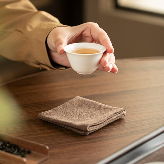 Linen Tea Towel Reusable Kitchen Towel Quick Dry Dish Towel Absorbent Lint-Free Hand Towel for Drying Dishes Glassware