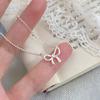 Bow Knot Necklace, Small, Fresh, Simple, Sweet, Fairy Style, Versatile, Niche Collarbone Chain