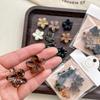 New Random 10pcs Mini Flower Acrylic Hair Clip for Women Vintage Hair Claws Crab Clamp Barrettes Girl Headwear Accessories