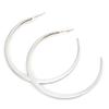 [J3650] - Steel 'Choreography' Hoop Earrings Ø 55 Mm