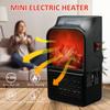 500W Mini Electric Fan Heater Portable Plug-in Wall Ceramic Heater Air Heating Winter Room Warmer Thermostat With Remote Control