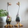Garden Statue Resin Duck Craft Figurines Duck Family Member Courtyard Ornaments Artwork Animal Sculptures Modern Home Decor