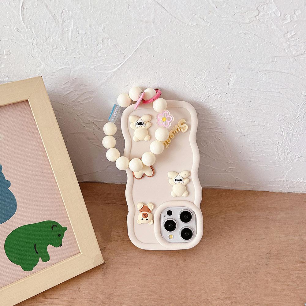 Realme9i A98 F11Pro 3D Cute Cartoon Animal Case For OPPO A94 A78 A74 A95 A72 A92 A60 A59 A58 Shockproof Bumper Bracelet Cover