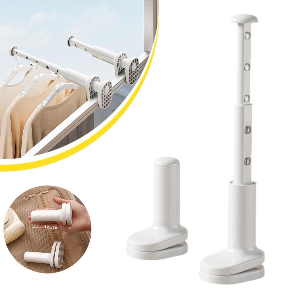 Portable Without Drilling Retractable Clothes Drying Rack Space Saving Hanger for Travel and Home Use Elegant Designs
