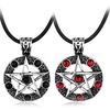 Supernatural Black Butler Pentacle Pentagram Lucifer Satan Witch Protect Star Amulet Necklace