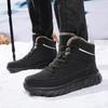Large Size Waterproof Snow Boots Men's High-top Outdoor Fleece Sports Shoes Cold-proof Northeast Fleece Men's Shoes Winter Shoes