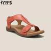 New European and American Flat Arch Velcro Casual Beach Sandals