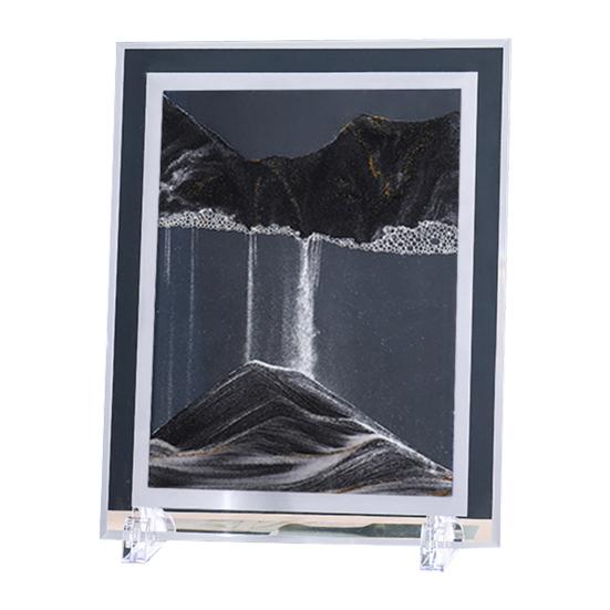 Hourglass Picture Dynamic Art In 3D Rectangular Moving Sandscapes Motion for Gifts