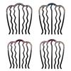 Hair Comb Cubic Zirconic Stable Waved Anti-slip Lightweight Hair Decoration Decorative Smooth Hair Bund Comb Hair Styling Tool