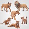 Lion Pride Simulation: Male & Female African Lion Figurines - Plastic Wild Animal Action Models