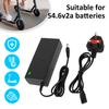 54.6V 2A-3A Battery Charger 48V Lithium Battery Chargers Fast Charger Adapter with Output Protection UK Standard Battery Charger