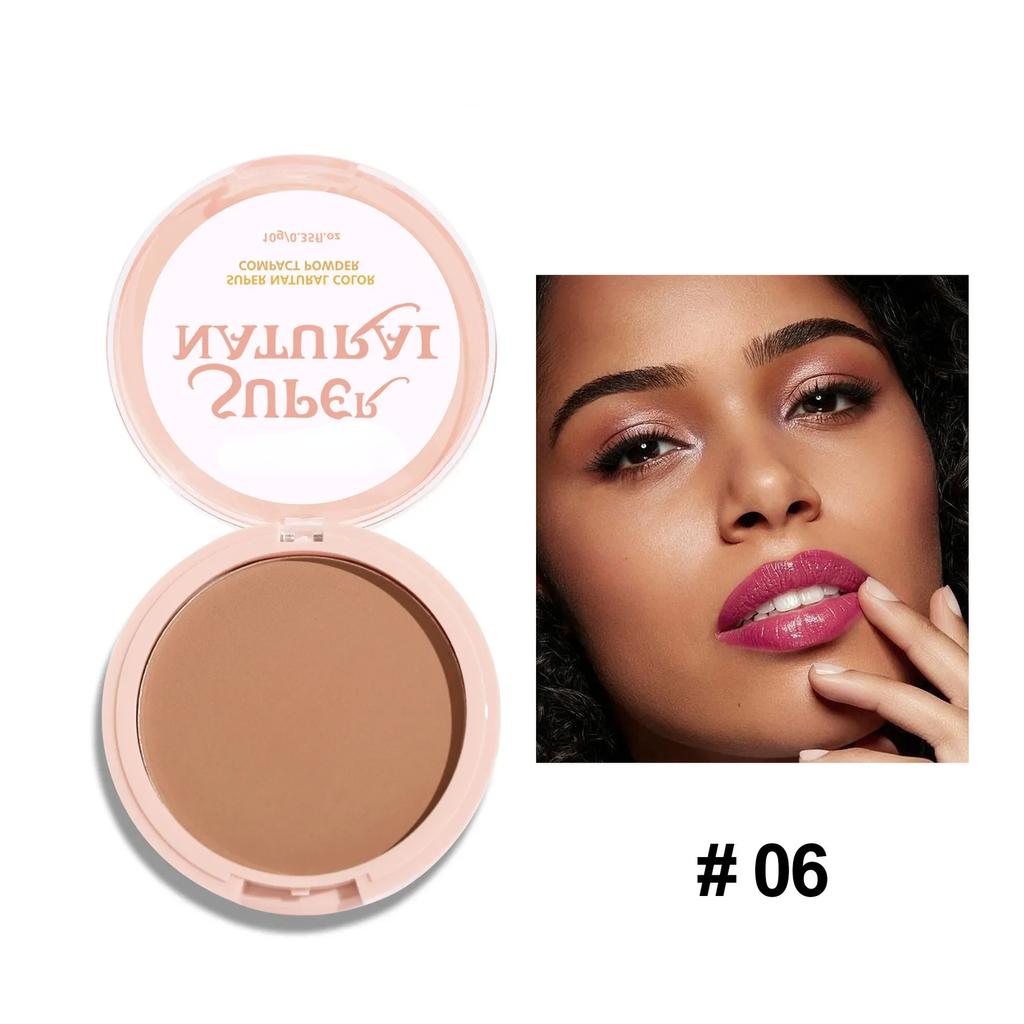 8 Colors Face Setting Powder Compact Oil-Control Concealer Pressed Powder Matte Smooth Finish Full Coverage Foundation Cosmetics