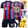 2324 Barcelona-Messi Football Jerseys Shorts Socks Set New Season Shorts Socks Adult Sizes Outfits