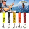 5Pcs Artificial Baits with Treble Hook Vibrant Colors Compact Design