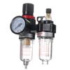 G1/4" In Line Air Compressor Filter Regulator Gauge Trap Oil-Water Filter Air Separator Pressure Regulator Airbrush Compressor