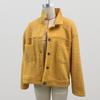 Winter Women Jacket with Double Pockets Thick Fleece Button Closure Cardigan Long Sleeves