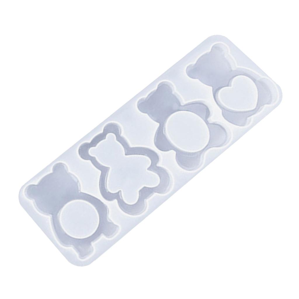 Mold for Handmade Crafts and Gifts Fun Animal Keychains Silicone Mold Effective Mold for Crafting Keyrings Ornament