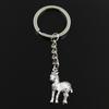 Fashion 30mm Key Ring Metal Key Chain Keychain Jewelry Antique Silver Color Plated Zebra Pinto 30x17mm Pendant
