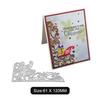 Christmas Gifts On the Sled Frame Metal Silvery Stencil Embossing Cutting Dies For Diy Scrapbooking Paper Album Cards Making