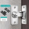 Door Hasp Latch Rustproof Corrosion Resistant Easy Assembly Mini Size 90-Degree Door