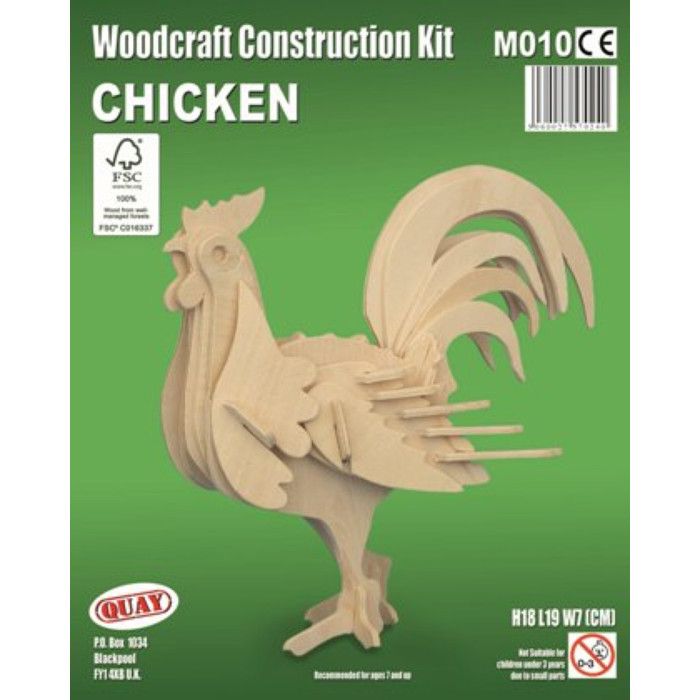 Деревянная модель Курица