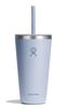 All Around Tumbler with Straw 28oz Stainless for Hot and Cold Drinks Japanese Lid, (828ml), Steel, Surf, Insulated, (Official Product)