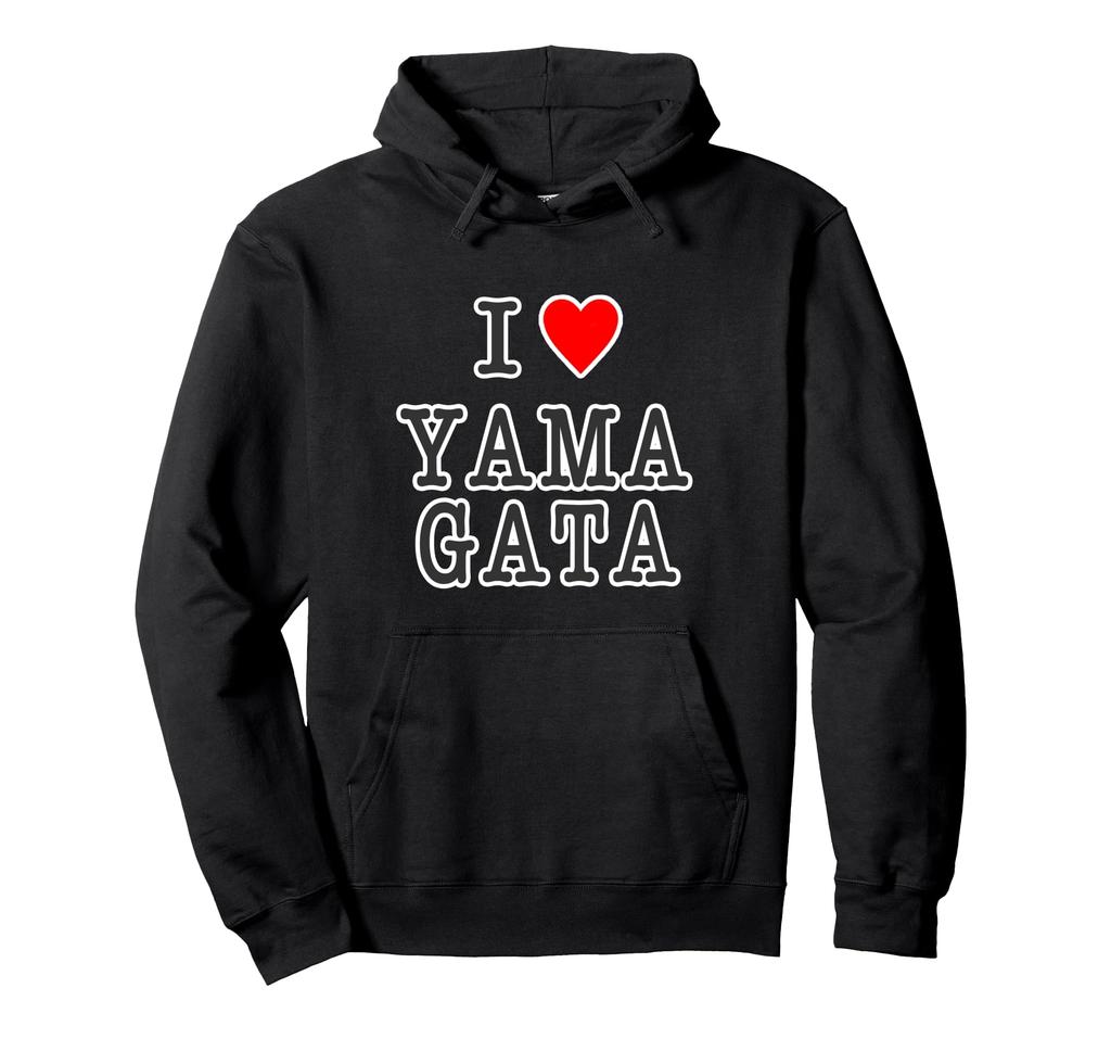 I Love Yamagata (I Love Heart) 47 Prefectures JIMO-T Jimoty Gift Souvenir Funny Hoodie