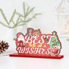 Wooden Christmas Ornaments Santa Desktop Decoration Christmas Decorations for Home Gifts New Year