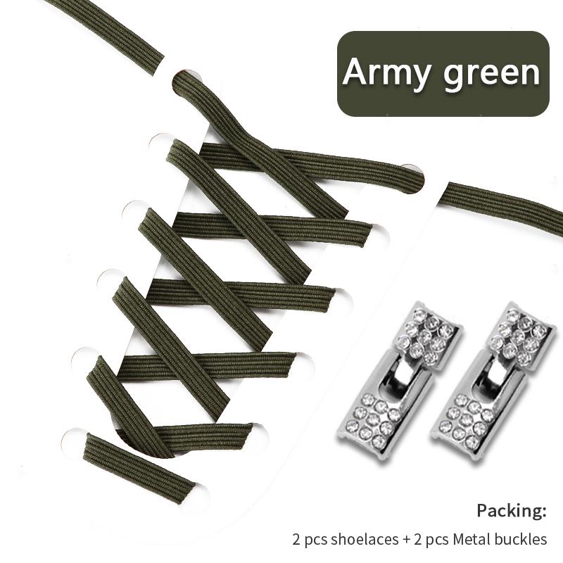 4Pcs Elastic Laces Sneakers Kids Adult No Tie Shoelace Cross Lock Shoelaces Without Ties 8MM Width Rubber Bands Shoes Accessorie NO.8