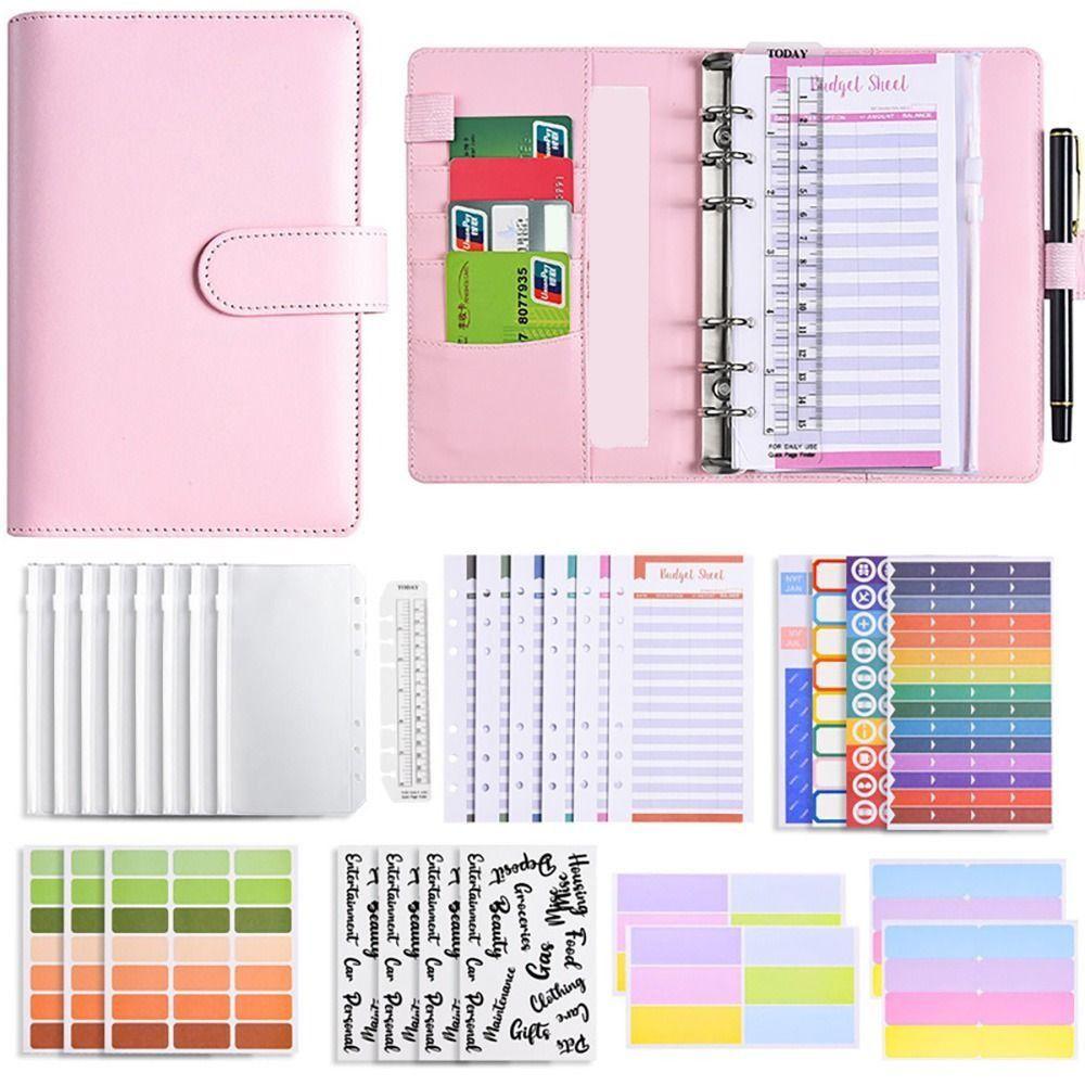 With Zipper Cash Envelopes Budget Binder A6 Savings Binder Budget Planner Organizer Men Women